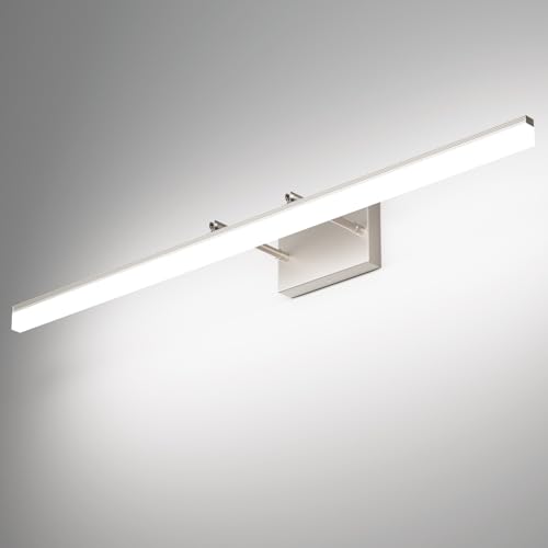 Aipsun 40 inch Modern Brushed Nickel Vanity Light Adjustable LED Bathroom Light Fixtures Over Mirror Rotatable Vanity Lighting 5500K - color: Brushed Nickel, size: 40 in