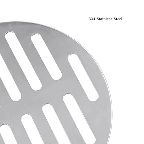 5Pcs 4Inch Round Stainless Steel Sink Floor Drain Strainer Cover,Shower Drain Cover Replacement Floor Strainer - size: Round 4Inch