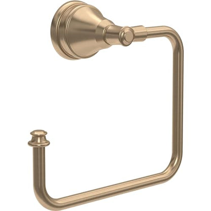 Delta Mylan (1-Pack) Hand Towel Holder Champagne Bronze Towel Racks for Bathroom Wall Square Towel Ring Holder for Bath Towel Hanger for Kitchen, Bathroom Accessories MYN46-CZ