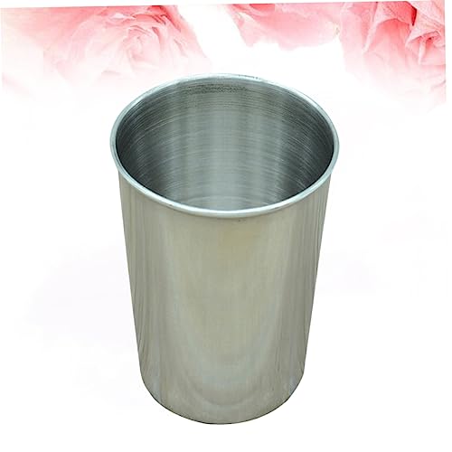 2pcs Stainless Steel Water Tumbler Cups Versatile Drinking Cups for Beverages Toothbrush Rinsing Parties Home Use Silver Finish Easy to Clean