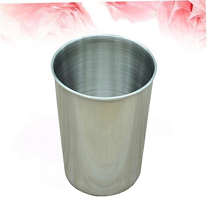 2pcs Stainless Steel Water Tumbler Cups Versatile Drinking Cups for Beverages Toothbrush Rinsing Parties Home Use Silver Finish Easy to Clean