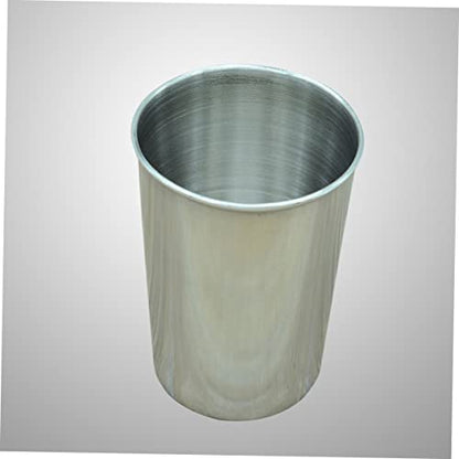 2pcs Stainless Steel Water Tumbler Cups Versatile Drinking Cups for Beverages Toothbrush Rinsing Parties Home Use Silver Finish Easy to Clean