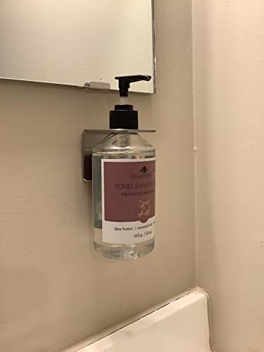 Wall Mounted Soap Bottle Holder for Soap, Shampoo, Conditioner, or Lotion Bottles (1-1/8" Hole)