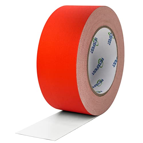 Gaffers Tape Red Heavy Duty, 2" by 30 Yards, Professional Grade Gaffer Tape, Non-Reflective, No Residue, Hand Tear, (Red, 2 inches x 30 Yards) - color: 2" Red (1 Roll)