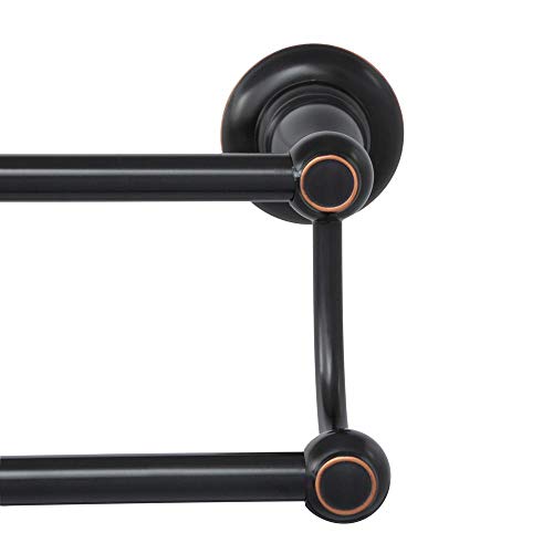 Delta Porter 24 in Wall Mount Double Towel Bar Bath Hardware Accessory in Oil Rubbed Bronze 78425-ORB