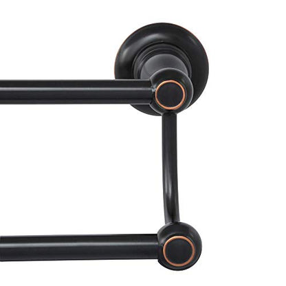 Delta Porter 24 in Wall Mount Double Towel Bar Bath Hardware Accessory in Oil Rubbed Bronze 78425-ORB