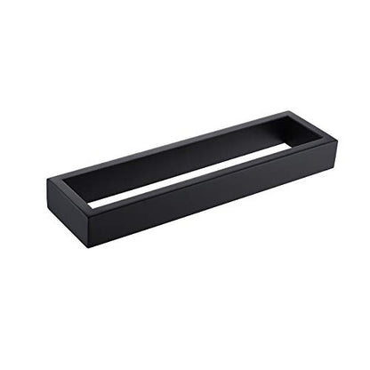 Miyili Matte Black Hand Towel Ring SUS 304 Stainless Steel Bath Towel Holder Contemporary Style Wall Mount, D03B26 - color: Matte Black