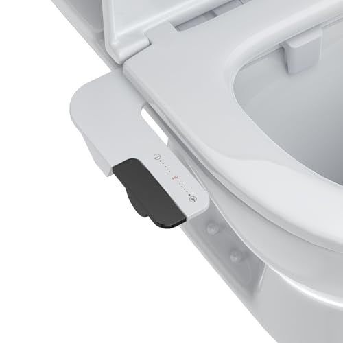 Bidet Attachment for Toilet, Toilet Bidet with Dual Self-Cleaning Nozzles, Rear and Feminine Wash, Adjustable Spray Pressure, Easy Installation, Hygienic Bathroom Accessory, Black - color: Black, style: EB011