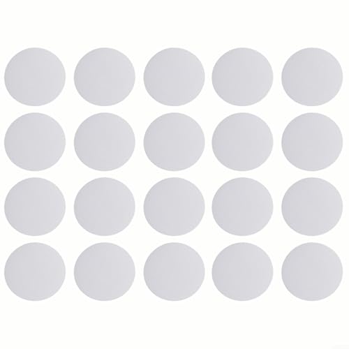 20 Pack Clear Anti Slip Strips for Shower and Bathtub, 3.9 Inch Round PEVA Non Slip Stickers for Bathroom Floor Tiles and Stairs, Safe Tread Decals for Elderly and Home Safety Prevention