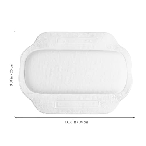 Non-Slip Bath Pillow with Ultra-Large Suction Cups for Tub Spa Ergonomic Curved Cushion for Neck Shoulder and Back Support PVC Foam Bathtub Cushion for Relaxing Soaking Experience