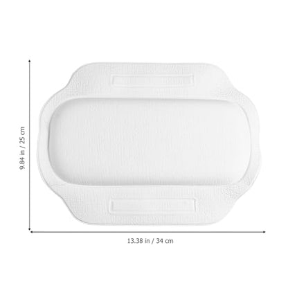 Non-Slip Bath Pillow with Ultra-Large Suction Cups for Tub Spa Ergonomic Curved Cushion for Neck Shoulder and Back Support PVC Foam Bathtub Cushion for Relaxing Soaking Experience