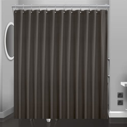 Taupe Plastic Shower Curtain Or Liner, 72x72 Inch Lightweight Brown Plastic Bathroom Shower Showroom Inner Curtain with Rustproof Metal Grommet Holes and Weighted Magnets - color: C02-taupe, size: 72"W x 72"L (Pack of 1)