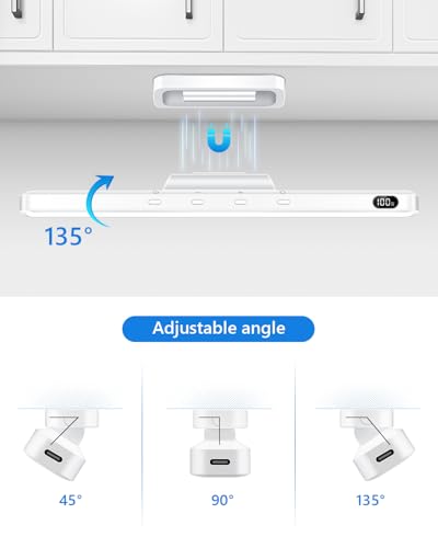 WILLED 3W Led Light Bar with Remote Control, Eye-Friendly Vanity Lights, 3 Color Temperatures Mirror Lights, Button Control Magnetic Light Bar Stick on Wall, Under Cabinet, Closet, Bathroom and Desk - color: No Motion Sensor