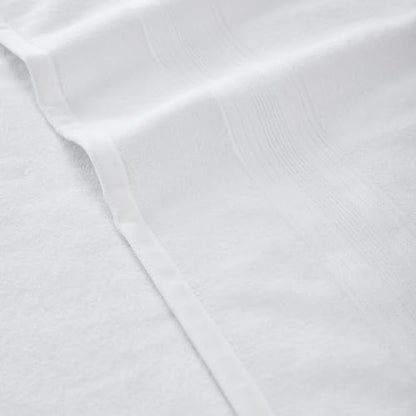 Modern Threads Hotel Collection 6-Pack 100% Ring Spun Cotton, Highly Absorbent Quick Drying Bath Towel Set, White, 27x54 - size: 27x54