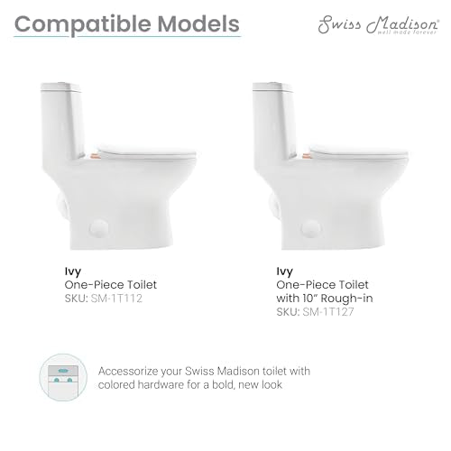 Swiss Madison Well Made Forever SM-CH02BG, Toilet Hardware Rose Gold (SM-1T112) - color: Brushed Rose Gold