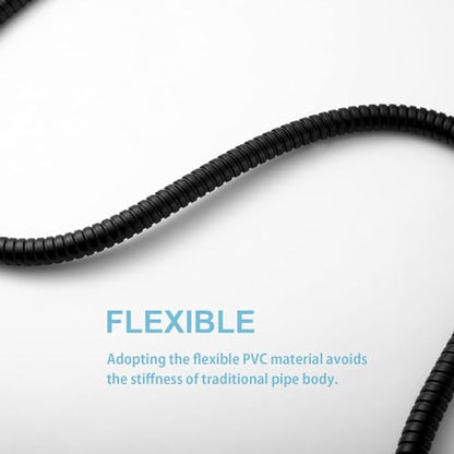 OFFO Shower Hose, 48 in Kink Free Stainless Steel Shower Hose Attachment Electroplating Handheld Shower Head Hose Flex Hoses Extension with Brass Insert & Nut for Pet Bathing Cleaning, Matte Black - color: Matte Black, size: 48 in