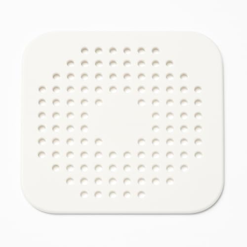 Silicone Drain Protector, Gray Anti-Clog Hair Catcher for Shower and Bathtub, 5.7 Inch Flexible Strainer with Easy Clean Design