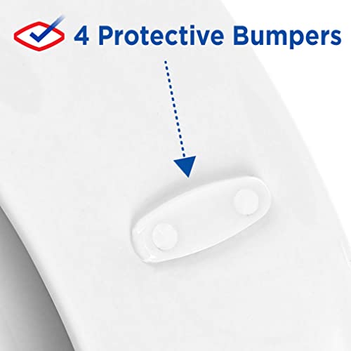 Clorox Elongated Plastic Toilet Seat with Easy-Off Hinges, Wiggle-Free - style: Elongated Plastic