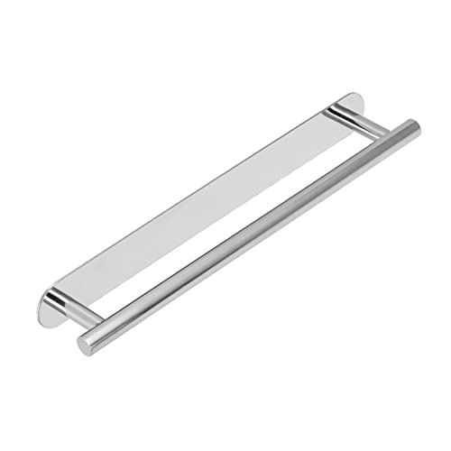 Stainless Steel Self Adhesive Towel Bar, Bathroom Towel Holder Wall Mounted No Drill Installation, Rust Towel Rack for Bath Kitchen Laundry Room (40cm) - size: 40cm