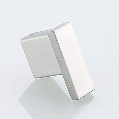 RANDOM Brushed Nickel Towel Hook for Bathroom Square Modern Wall Mounted Robe Hook Coat Hooks Wall Hook Contemporary Bath Towel Hooks SUS304 Stainless Steel (2 Pack).96009-8BS - color: Single Hook-Brushed Steel