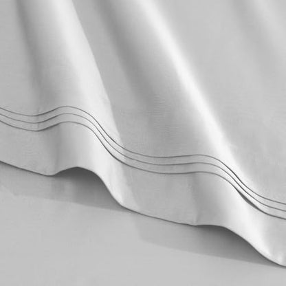 SUPERIOR Egyptian Cotton 4 Piece Sheet Set, Luxury 1000 Thread Count, Modern Design, Sustainable Sheets, Ultra-Soft Basics, Solid, Deep Pocket Fitted Sheet, Flat Sheet, Pillowcases, Full, Platinum - color: Platinum 01, size: Full