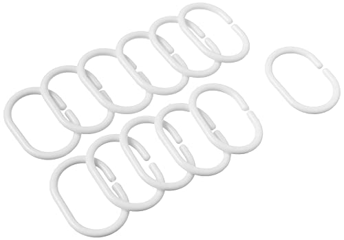 Amazon Basics Water Resistant 8-Gauge PEVA Shower Curtain Liner with Rust-Proof Metal Grommets and Plastic Hooks, 72"L x 72"W, Clear - color: Clear, size: 72"W x 72"L (Pack of 1), style: PEVA