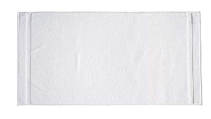 Amazon Basics 6-Pack Bath Towels, 100% Ring Spun Cotton, 600 GSM, Lightweight and Highly Absorbent, Quick Drying, Hotel Quality, 27 x 54 inches, White