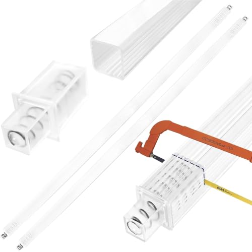 2 Pack 24 Inch Clear Bathroom Towel Bar Replacement Rod Spring End Wall-Mounted Replacement for Bathroom & Kitchen Towel Storage - color: Transparent