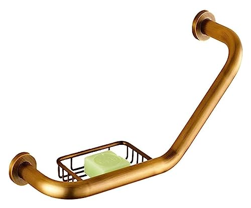 Grab Rails Bath Wall Attachment Handrails Grab Bar Rails Safety Grab Bar - Wall-Mounted Towel Rack, Stainless Steel Non-Slip Support Handle, Rail with Soap Holder Toilet