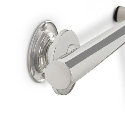 Seachrome Bathroom Grab Bar, 38 inch Stainless Steel, Right Handed Zuma Bar, 1 1/4 inch Diameter, Handicap Grab Bar, Safety Rail, Polished Stainless (Model: GWR-3638-QCR-PS) - color: Polished Stainless, style: Right-Hand