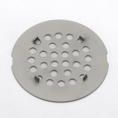 Snap-in Shower Drain Cover 4-1/4 inch Shower Strainer Grid Round (1, Gunmetal) - color: Gunmetal