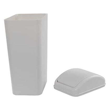 Obstnny 14 L / 3.5 Gallon Slim Plastic Trash Can for Narrow Spaces at Bathroom or Office, Bedroom, R