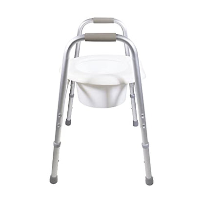 PCP Raised Toilet Seat and Safety Frame, Pre-Assembled Tool Free, Secure Adjustable Height, Made in USA, Regular - size: Regular