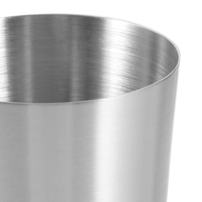 Stainless Steel Toothbrush Holder Cup Multi-Functional Bathroom Mouthwash Rinse Cup and Travel Tumbler Compact 3.93 X 2.55 Inch Silver Toothbrush Stand