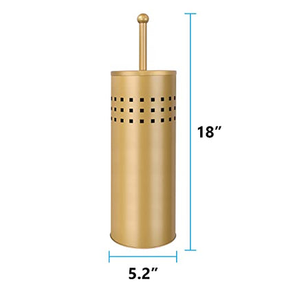 Blue Donuts Toilet Plunger with Holder for Bathroom, Multi Drain Suitable Also for Bathtubs, Quick Dry, Gold - color: Gold