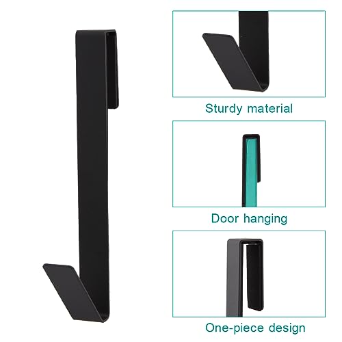 7 Inch Frameless Shower Door Hooks, Heavy Duty Stainless Steel Over the Door Towel Hooks for Glass Shower Door, No Drill Bathroom Robe Hooks, 4 Pack - size: 7 Inch