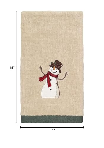 Avanti Linens - Fingertip Towel, 100% Cotton Velour, Holiday Decor, Set of Four (Friends Gather Collection) - size: Fingertip Towel