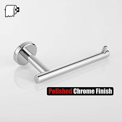 JQK Chrome Toilet Paper Holder, 5 Inch 304 Stainless Steel Thick 8mm Tissue Paper Dispenser for Bathroom, Hold Mega Rolls, Polished Chrome Wall Mount, TPH100-CH - color: Chrome, size: Bar