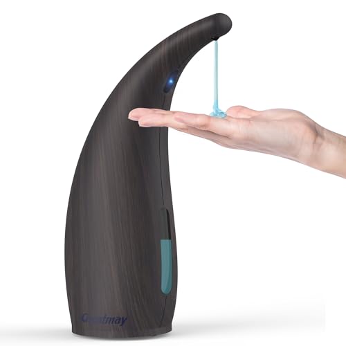 Automatic Soap Dispenser, Touchless Rechargeable Soap Dispenser 10 oz - color: Dark Walnut