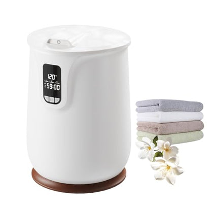 GarveeHome 20 L Bathroom Towel Warmer with Timer & Adjustable Temp, LED Display, Auto Shut-Off, Even-Heated for Towels/Bathrobes/Blankets - color: White-style B, size: 20L