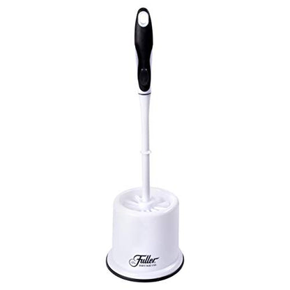 Fuller Brush Toilet Bowl Brush in Caddy Set – 16-Inch Long Handle – Heavy Duty Dome Tufted Bristles, Rubberized Non-Slip Grip, Bathroom, Rim, Trap Cleaner (Pack of 1) - size: 16" Bowl Brush