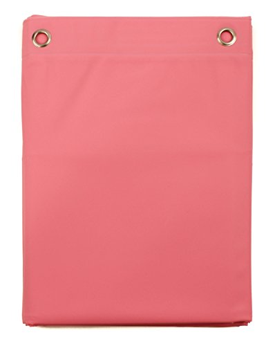 Elegant Home Heavy Duty Vinyl Shower Curtain Liner with 12 Metal Grommets Dusty Rose - color: Dusty Rose