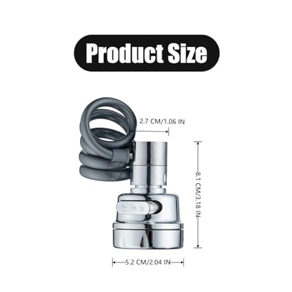 Sink Faucet Extender Professional Sink Sprayer Attachment 360° Rotatable Sink Faucet Extender Aerator with Stretchable Hose for Kitchen and Bathroom,3 Water Outlet Modes