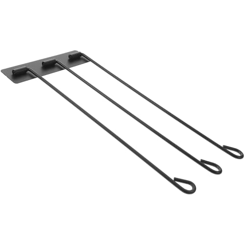 Rotating Stainless Steel Towel Rack Black 3-bar Punch-Free Wall Mounted Bathroom Towel Holder Organizer for Multiple