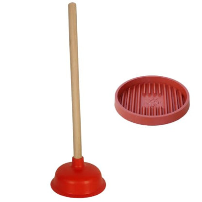 Toilet Plunger with Plunger Holder | Heavy Duty Bathroom Plunger Set for Toilet Repairable Blocked Toilets Sinks and Drains - color: Group 2
