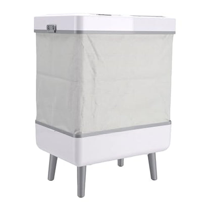 Fafeicy Towel Warmer Bucket Foldable 35L Towel Heater with Timer LED Display ABS Large Capacity 20 30 60 90 Min Heating Drying Mode for Home Spa Apartment Dorm (US Plug)