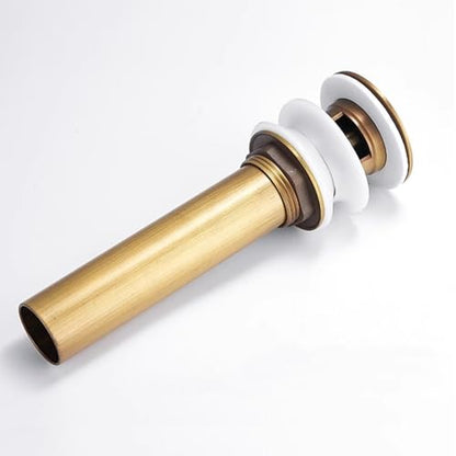 Bathroom Toilet Antique Solid Brass Pop up Drain Sink Drain Faucet Stopper Small Pop with Overflow - color: Solid Brass, style: Small Popup Cap