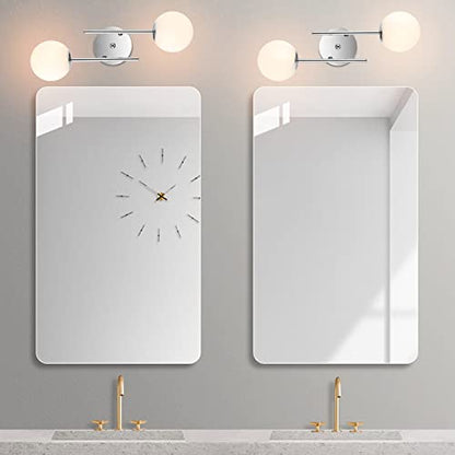 BYOLIIMA Modern Chrome Wall Sconce, 7.5" W x 20" H, G9 Base, Fully Dimmable, Ideal for Bathroom, Kitchen, Living Room, Office - color: Chrome