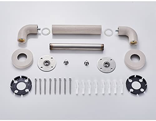 Bathroom Handles Grab Bars for Bathtubs and Showers, Stainless Steel Bathroom Grab Bar, Constant Temperature Non-Slip Marble Texture Surface Safety Handrail, Bathtub W
