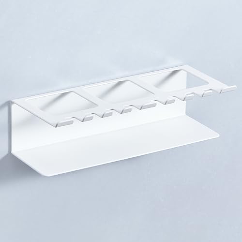 Electric Toothbrush Head Holders, Electric Toothbrush Holders Wall Mounted, Shower Electric Head Holder, Toothbrush and Toothpaste Holder, Tooth Brushing Holder for Bathroom (White, Large) - color: White, size: Large